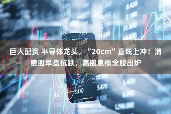 巨人配资 半导体龙头，“20cm”直线上冲！消费股早盘抗跌，高股息概念股出炉
