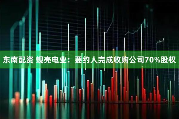 东南配资 蚬壳电业：要约人完成收购公司70%股权