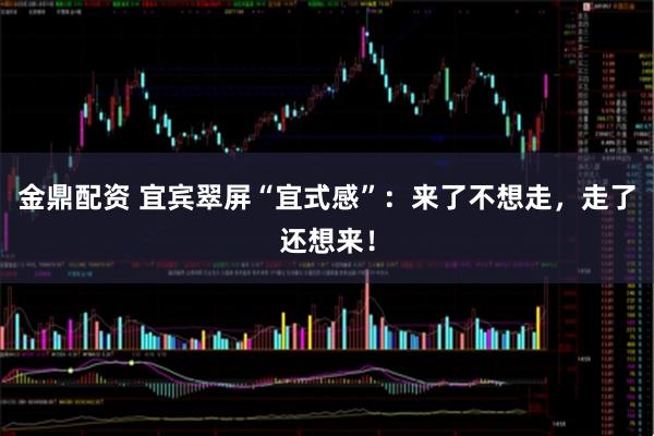 金鼎配资 宜宾翠屏“宜式感”：来了不想走，走了还想来！